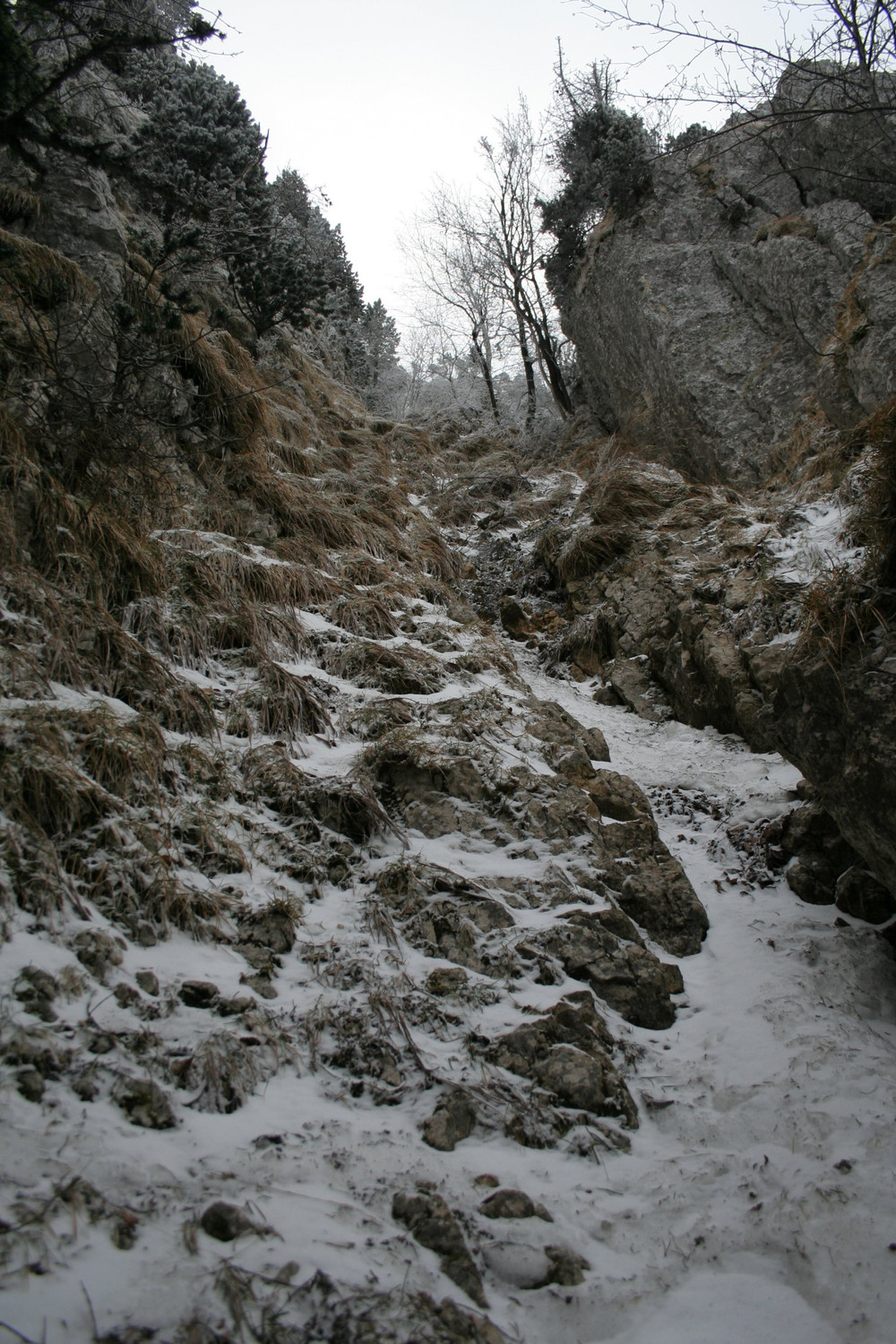 Vue du couloir depuis le bas