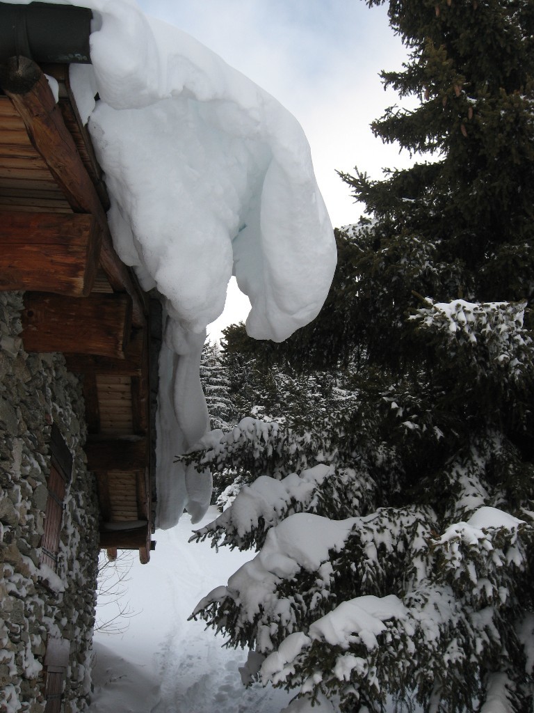 Les grosses chutes de neige de la veille