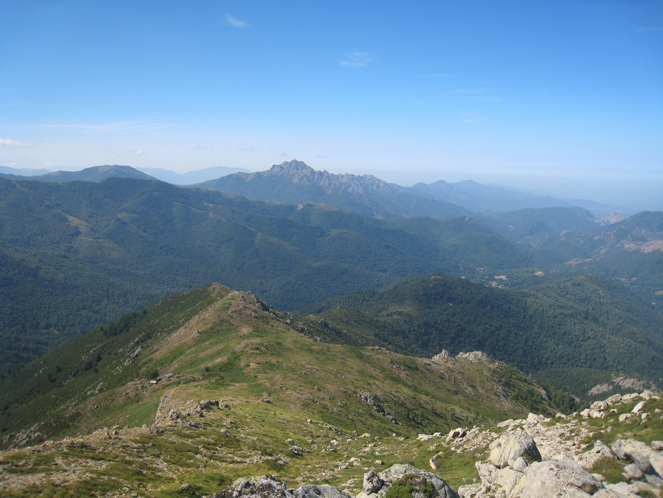 vue vers le S depuis la Punta di Feno