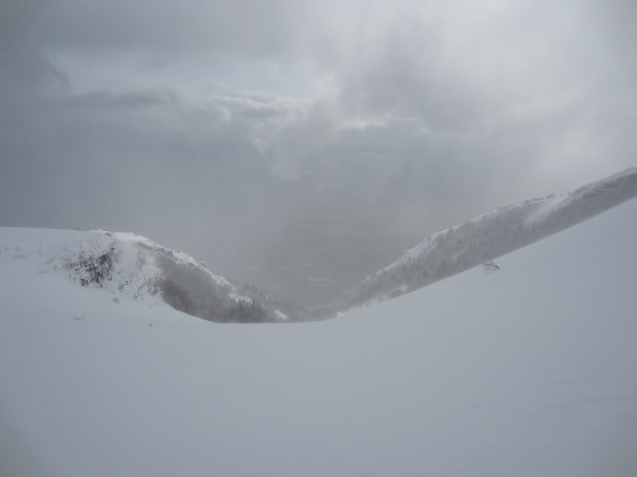 le ciel se déchire, vers 1400m