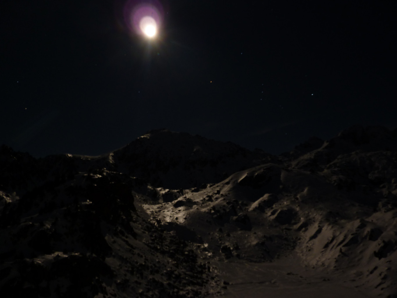 nuit froide à la Glère