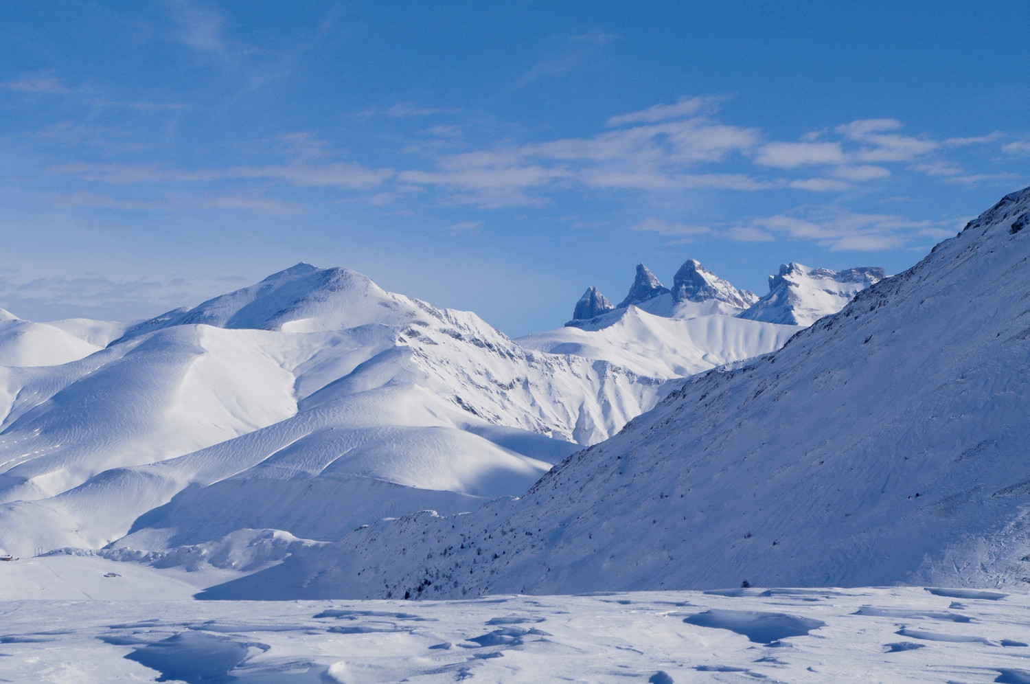 Aiguilles d'Arves vues des Grandes Buffes