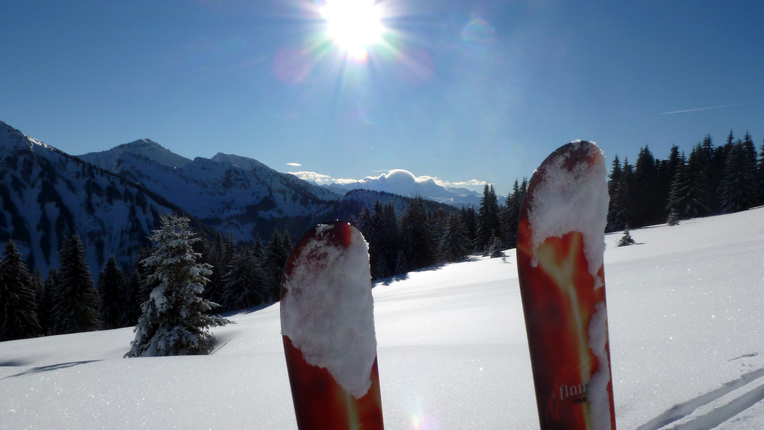 Barbe-à-papa sur le Mont Blanc