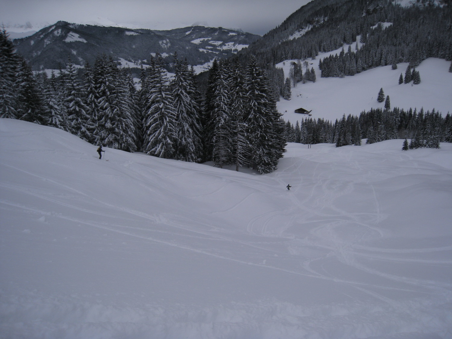 Crêt du Very -des skieurs qui ont déjà finit la course