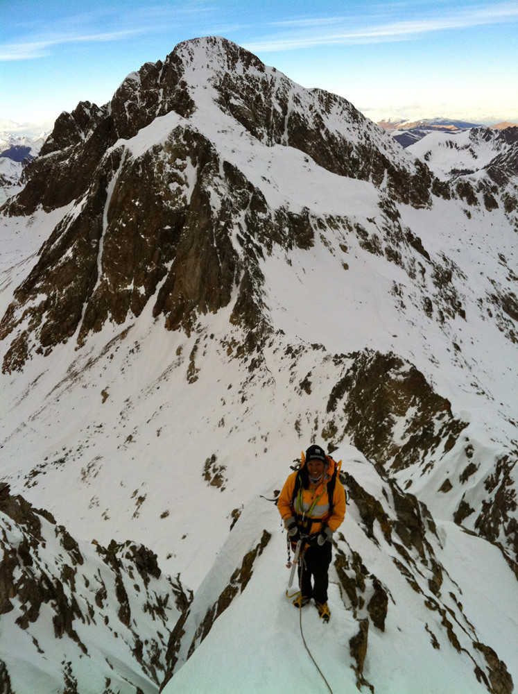 L'arête sommitale, le Malinvern en arrière plan