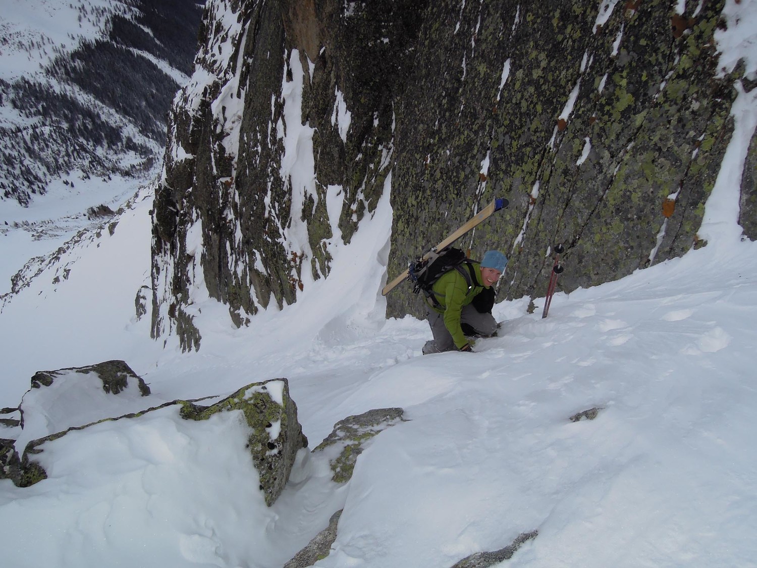 Fenêtre de Grône, sortie du couloir NW.