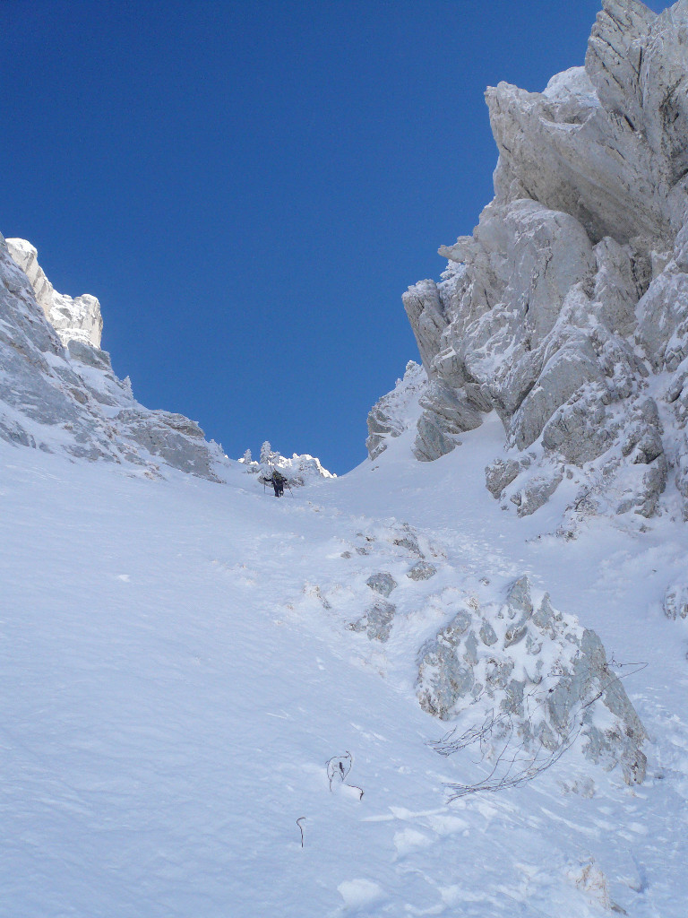Lances de Mallissard, couloir SW.
