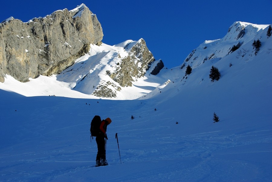 Le col qui donne accès à la Combe à Marion