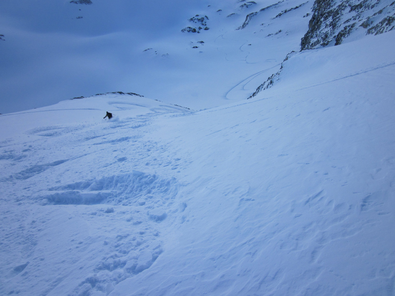 Descente du glacier des Ignes