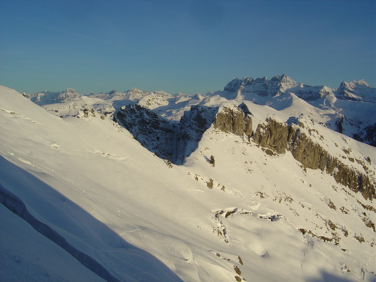 Haut du versant S du PIron