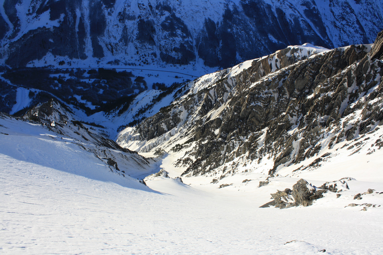 De la fin de la partie raide, vers le Col d'Ornon