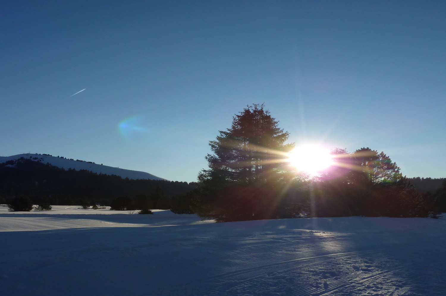 Coucher de soleil sur Sommand