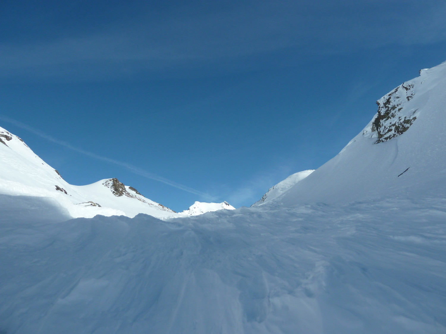 Neige travaillée par le vent