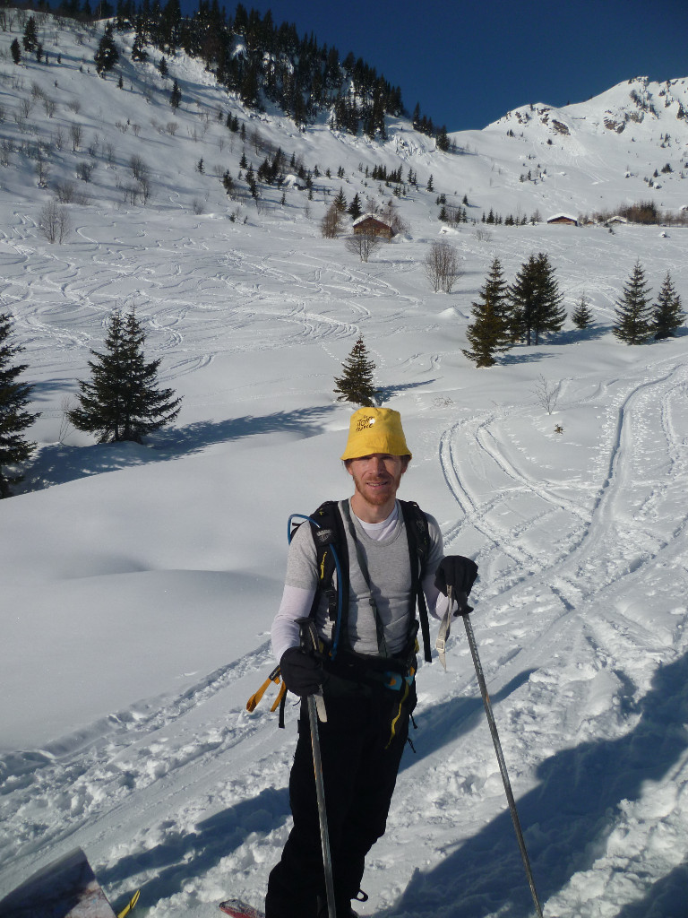 Telemark+ bob jaune estampillé Tour de France = le meilleur des 2 cultures pour un Franco-suedois