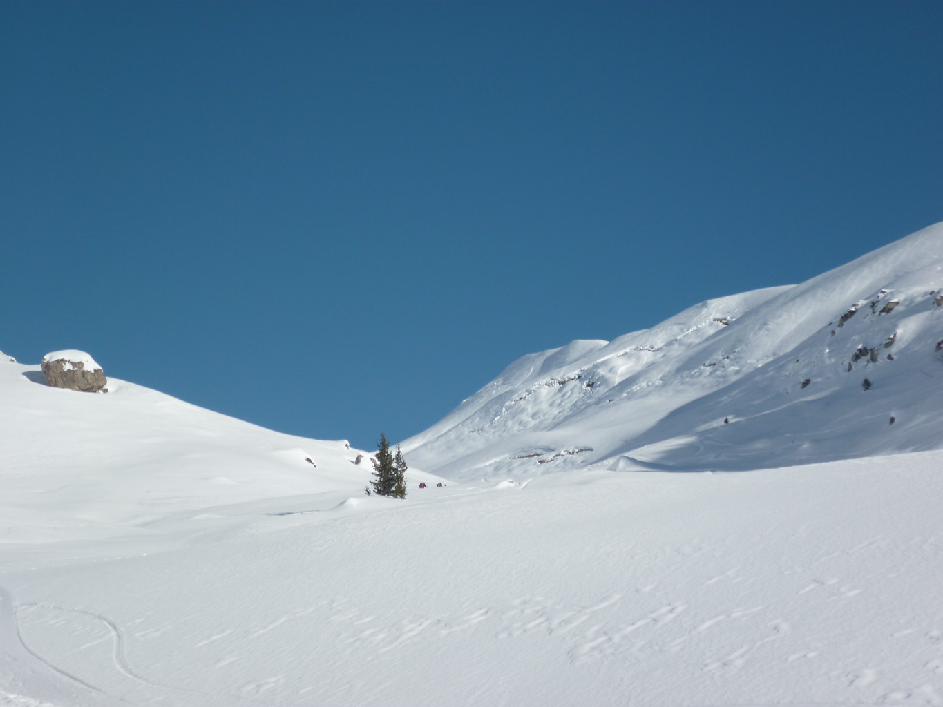 Reptations en versant W du Mont Rosset