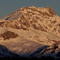 L'Etale au lever du soleil (depuis les Saisies)