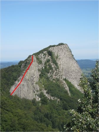 La Roche Tuilière : voie normale