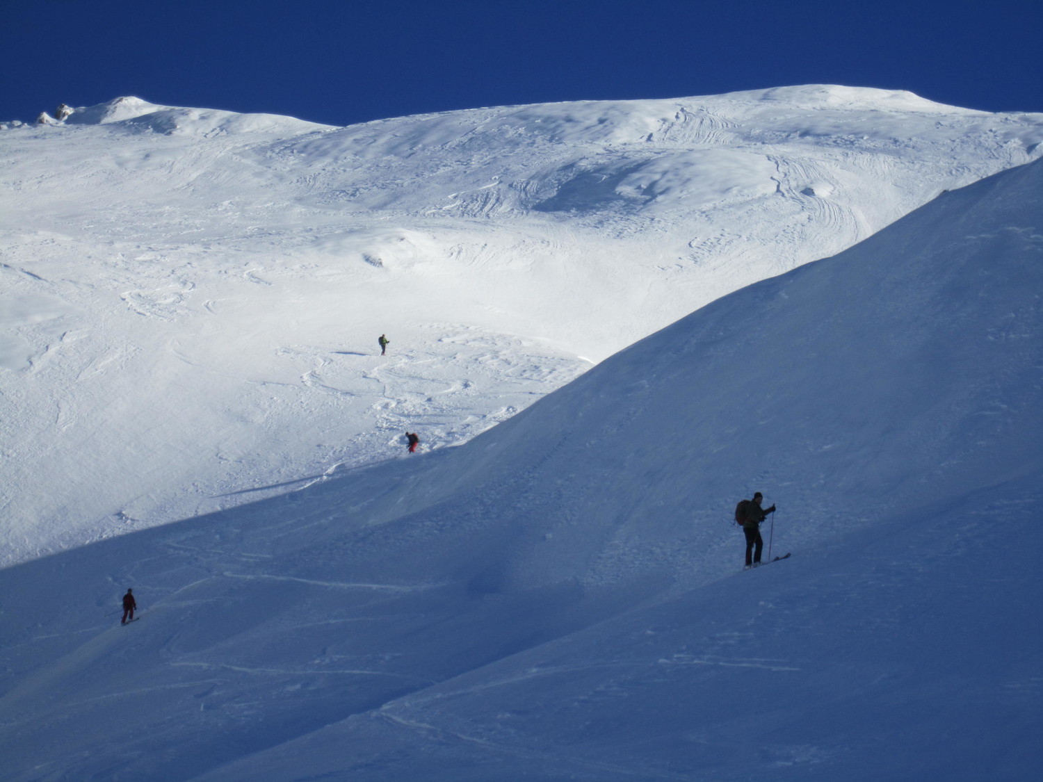 Descente dans le haut