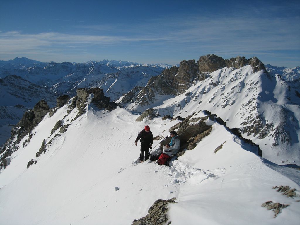 Au sommet de la Pointe Sommeiller