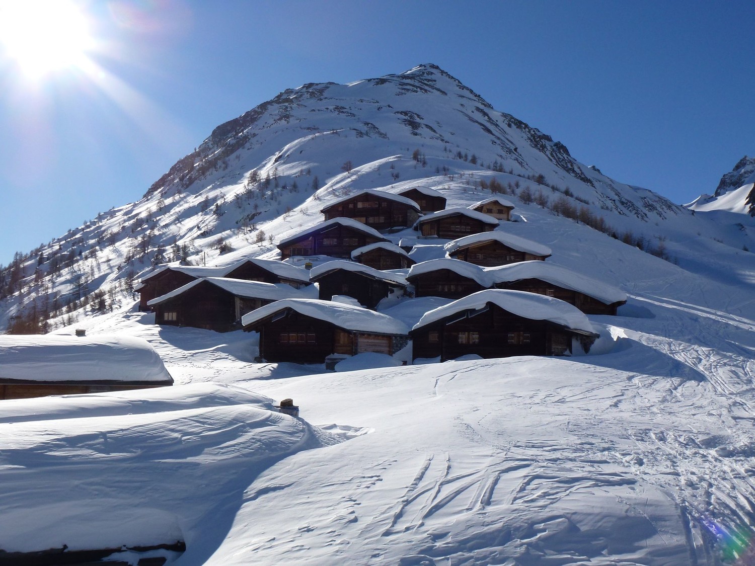 Faldumalp; le plus beau promontoire du Lötschental.