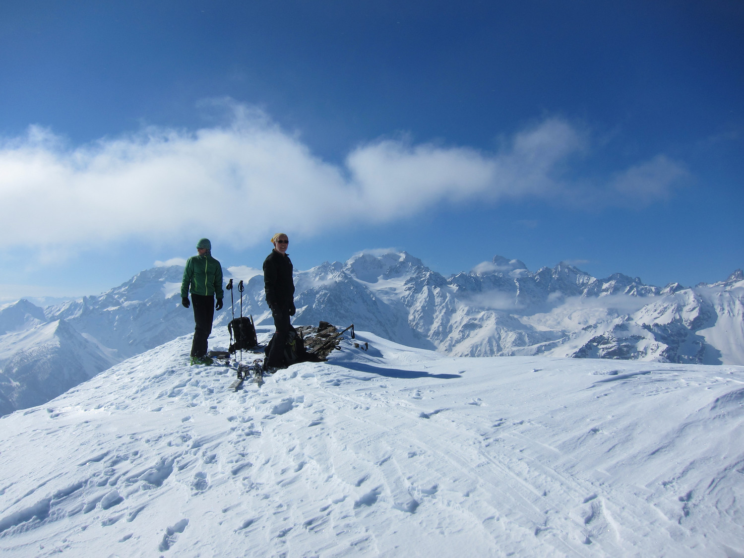 Vue sur le massif des Ecrins