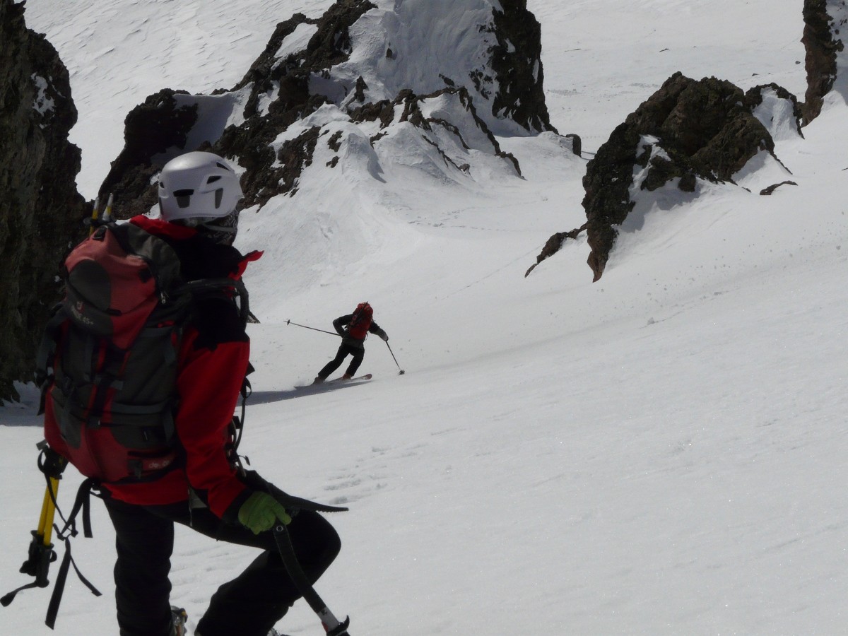 Redescente du couloir.