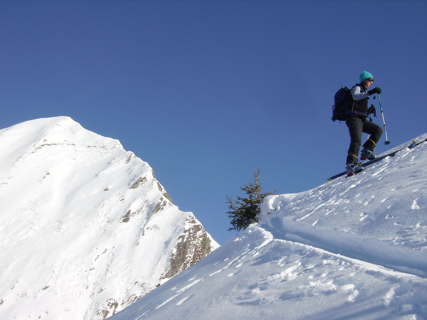 En motant aux Aiguilles du Mont