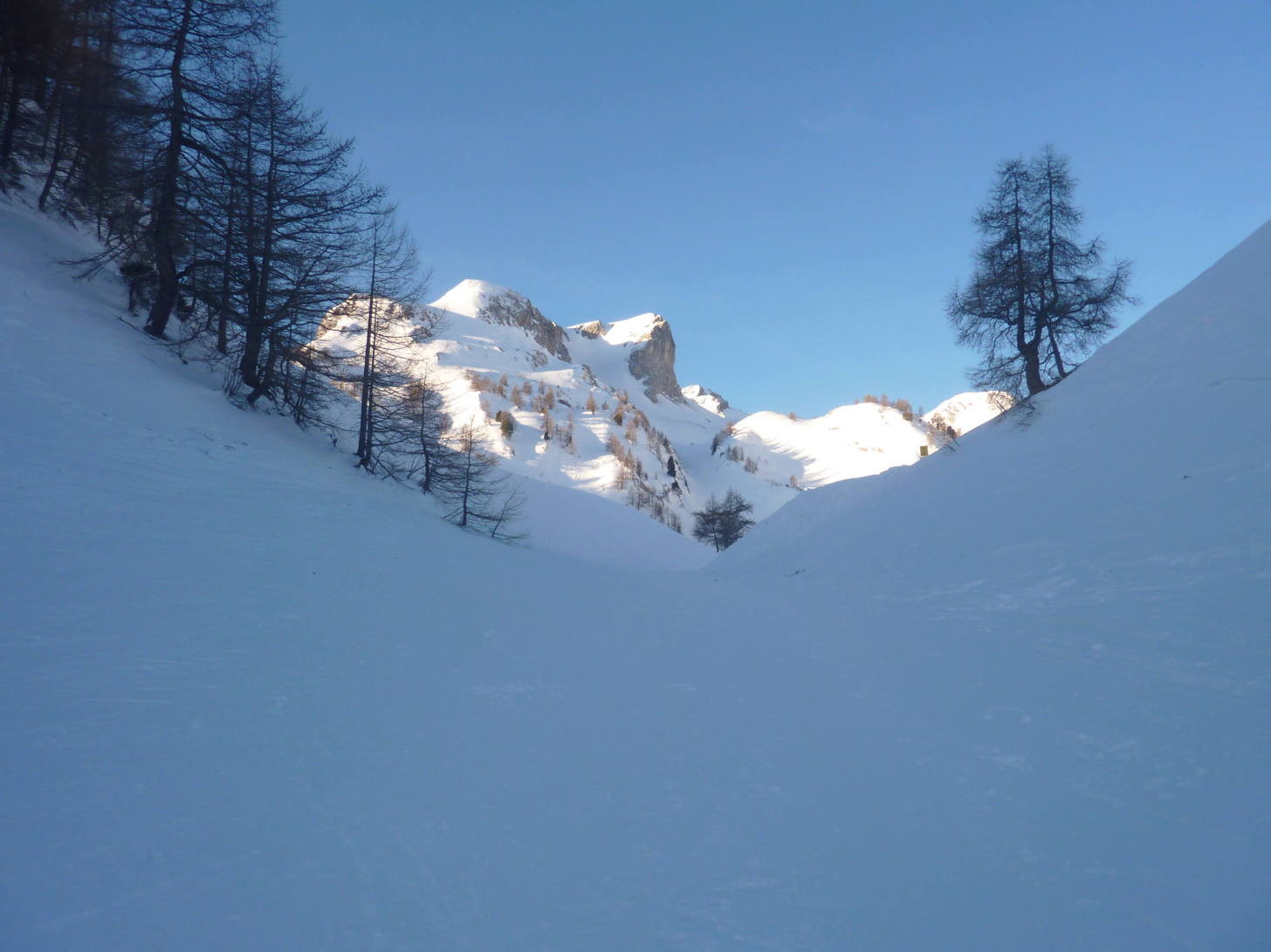 Debut montée en quittant les pistes