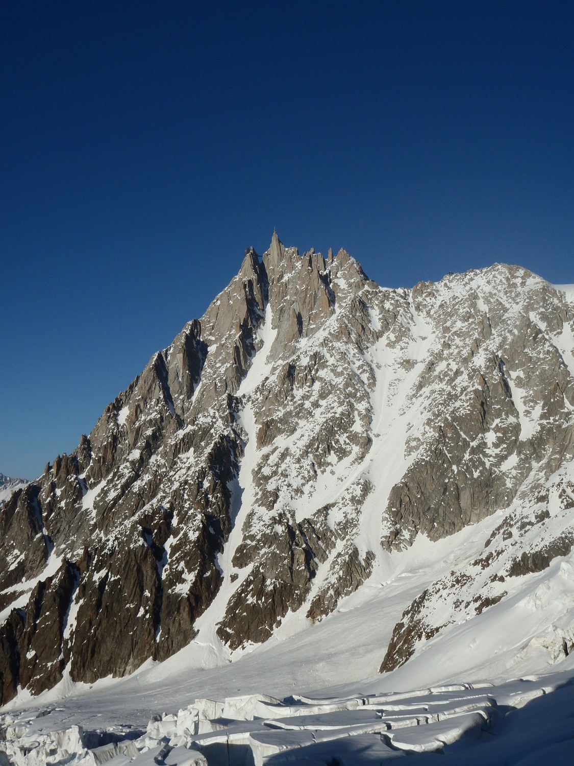 aiguille du midi fin d après midi
