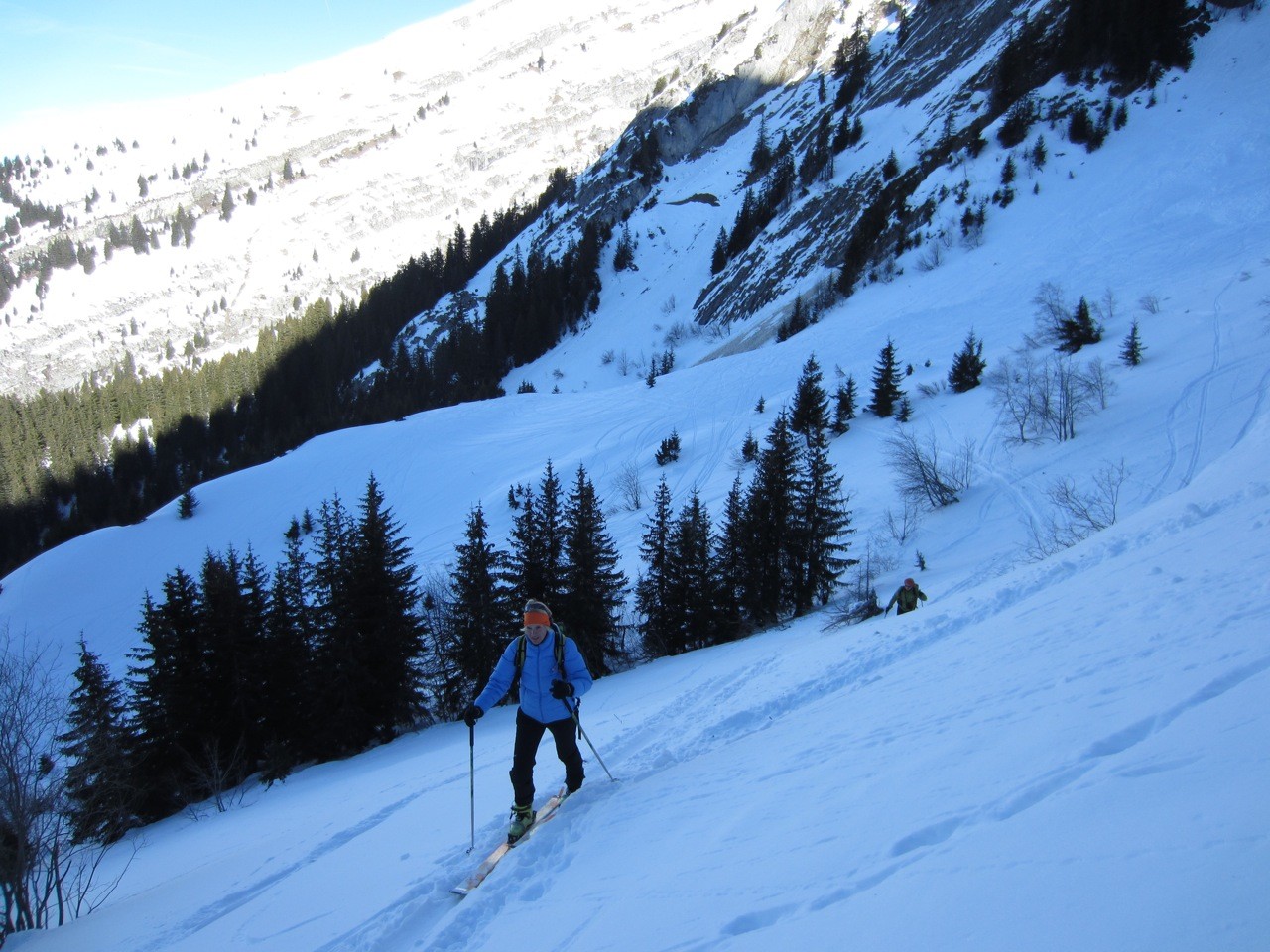 Caro dans le froid de la combe Foiroux