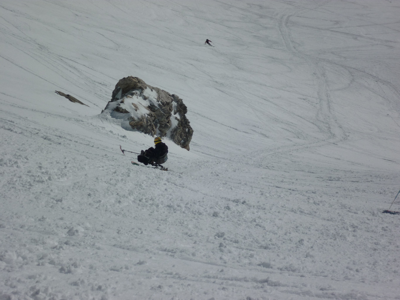 Début de la descente vers l'emplacement du banquet