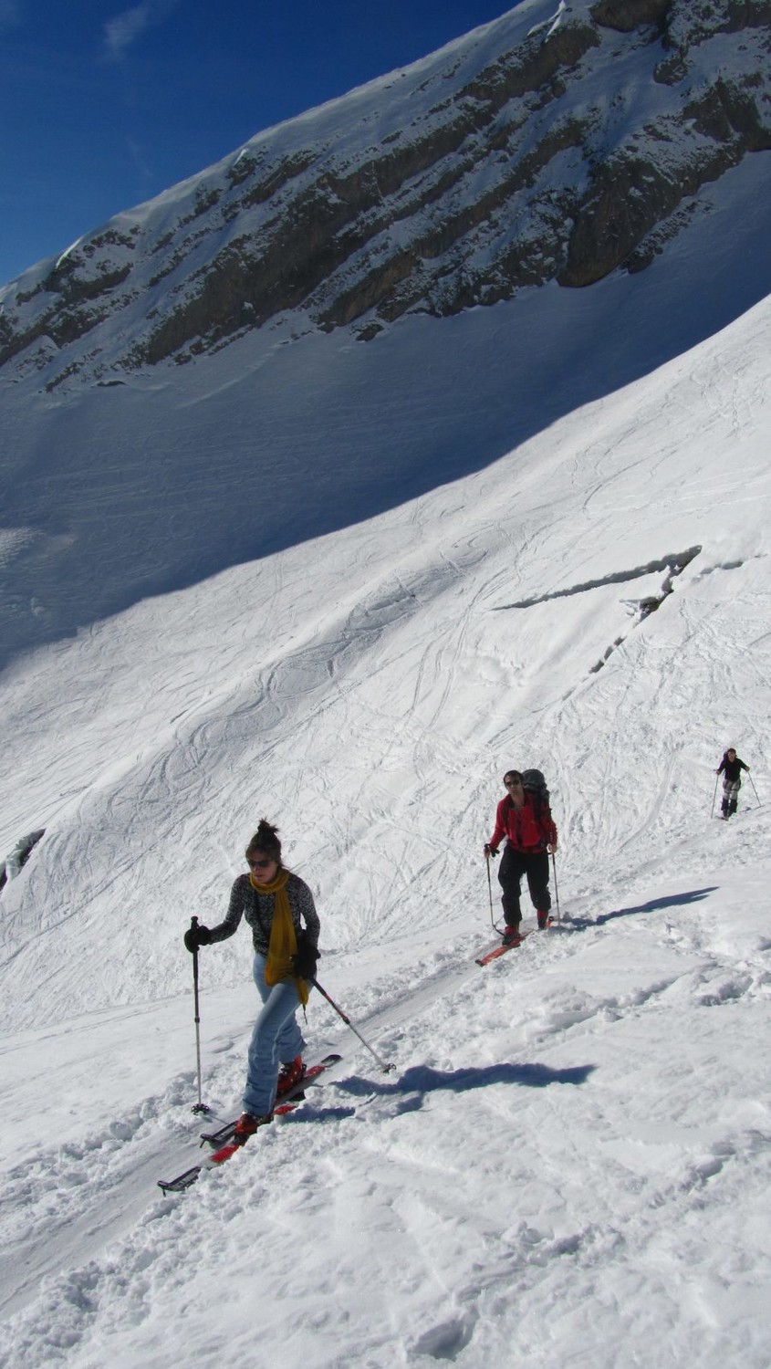 Dans la montée après le col de la Colombière