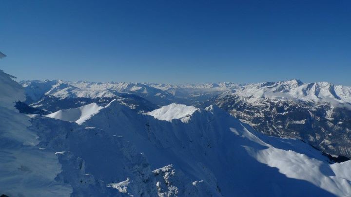 Dalla vetta dell'Hochwang, pendii NE