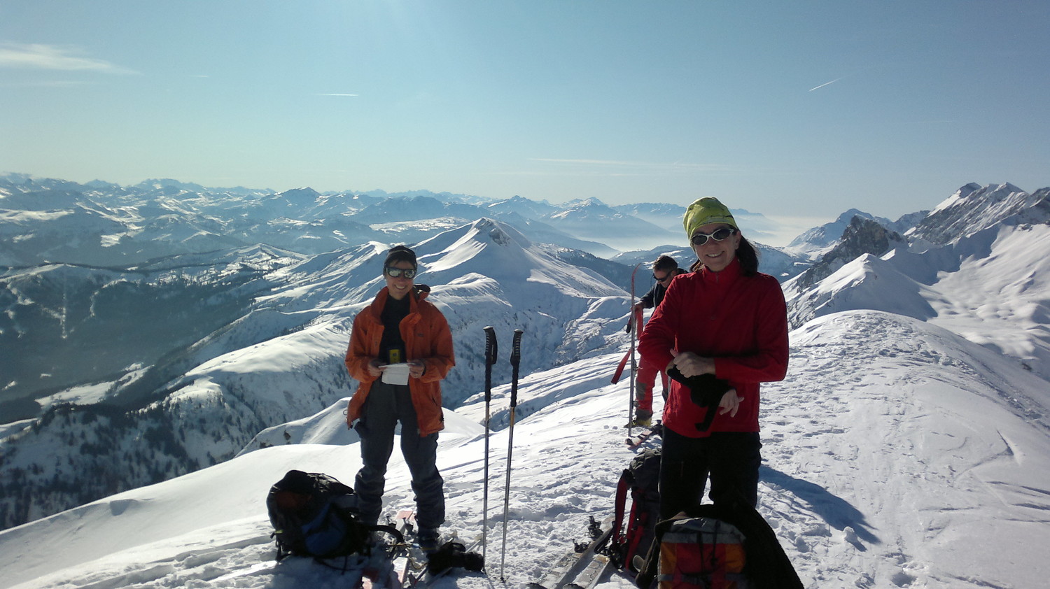 Marie et Sandrine au sommet
