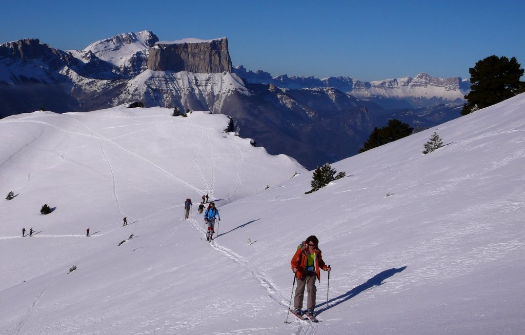 près du sommet