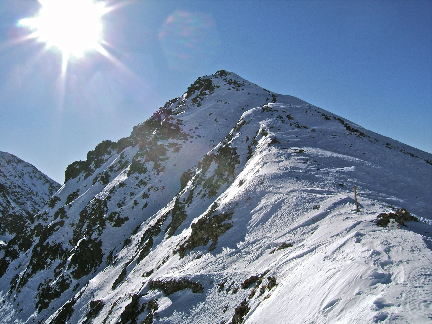 La cime d'Orgials, vue du Col.