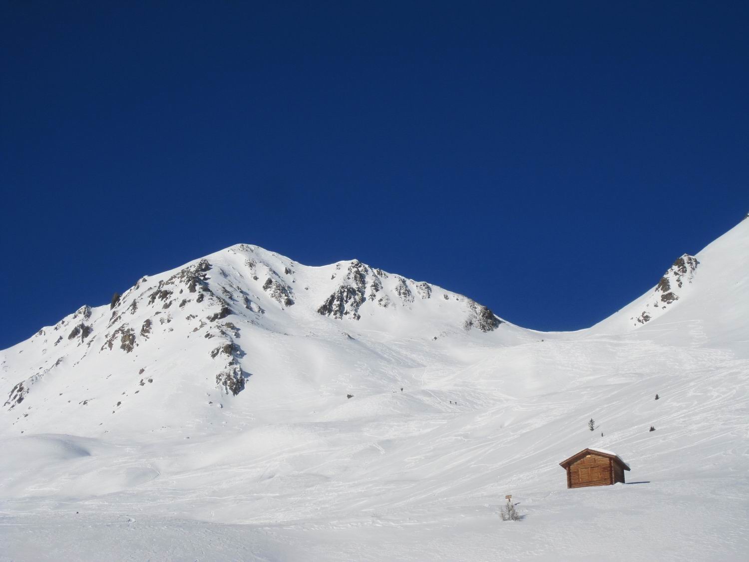 la nostra meta vista dall'alpe