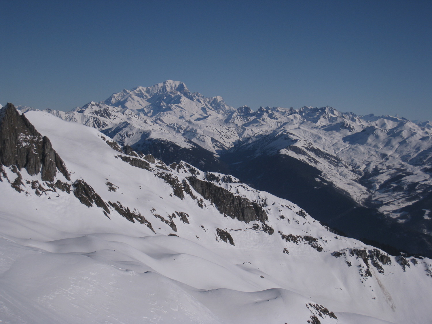 Mt. Blanc - vue depuis les Frettes