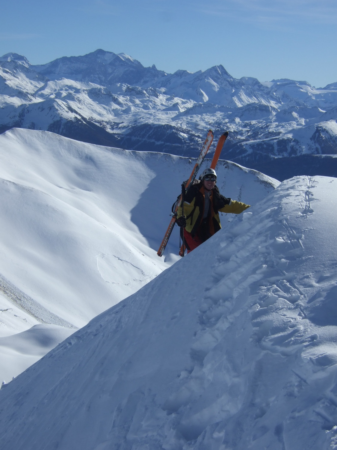 Fred sur l'arêt du Crêt du Rey