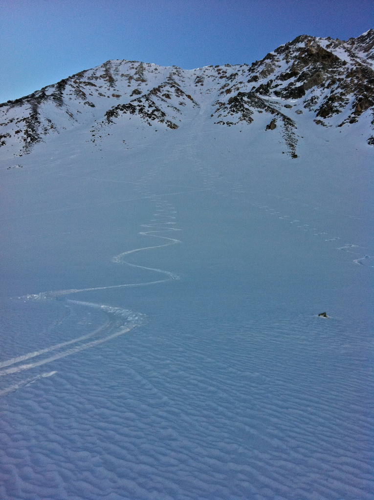 Tsena Réfien Couloir E tracé, janvier 2012