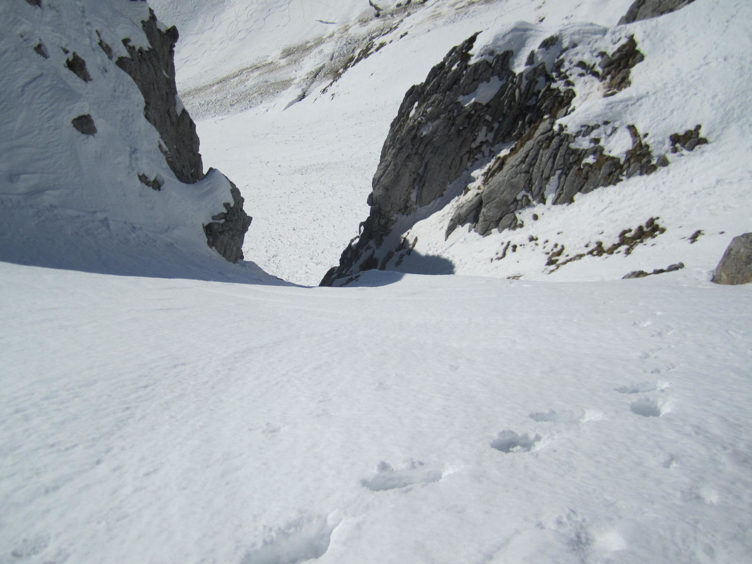 Couloir au dessus de montarquis