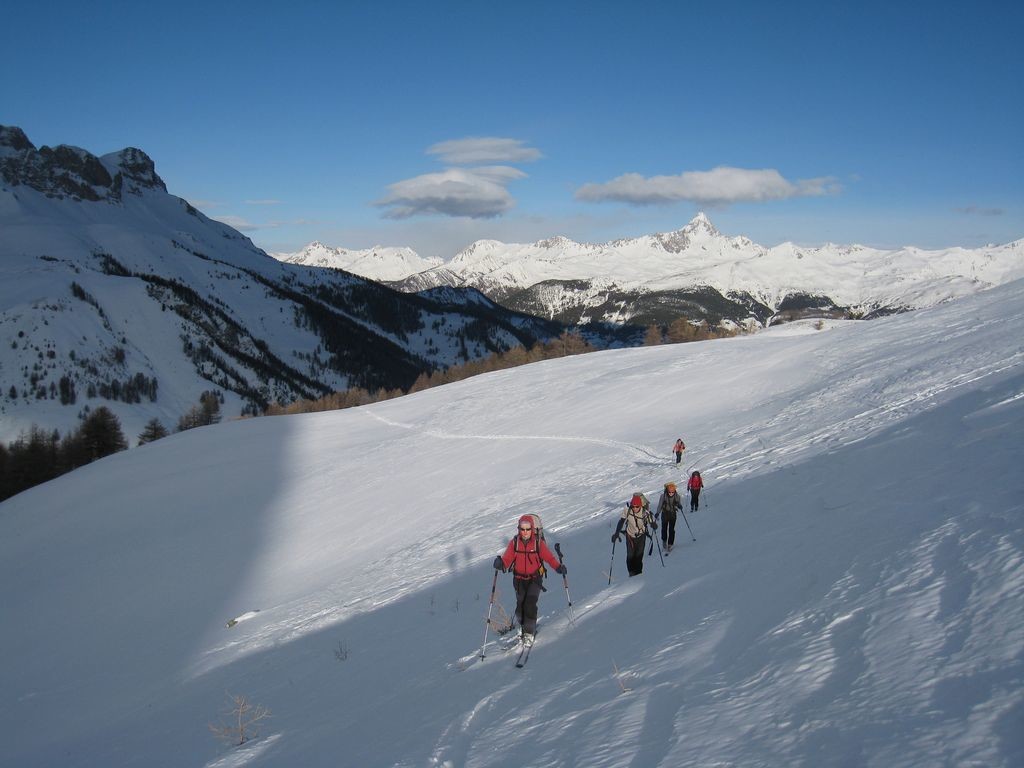 En montant aux Marcelettes, sous la Crête de Curlet