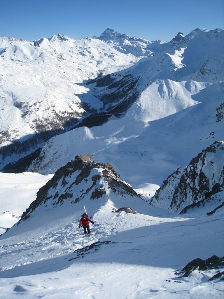 Dernière pente sous les Marcelettes