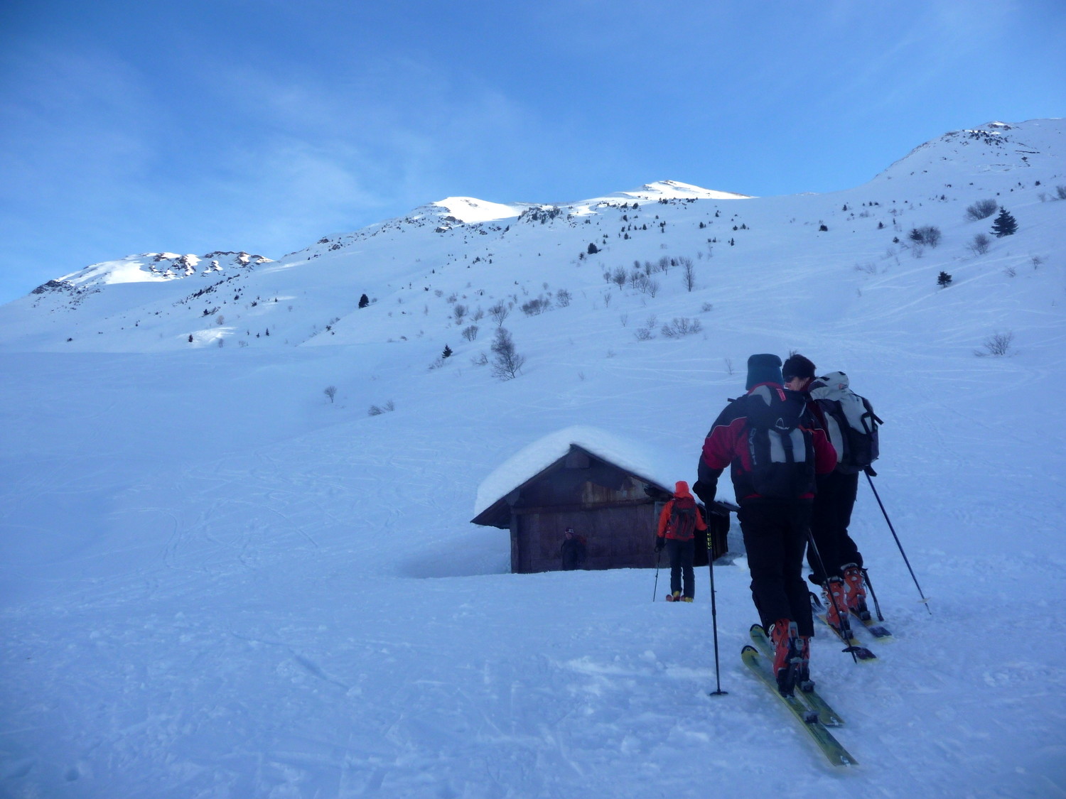 Arrivée au chalet