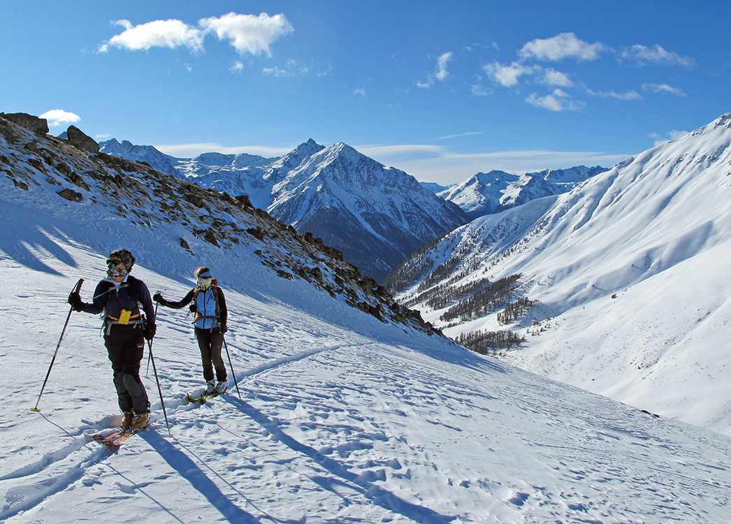 Fil da Tuoi; salendo nel vallone a fianco della Gonda da Chalandretsch.