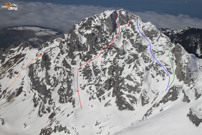 Dent d'Oche - Face S Dent d'Oche - Face S