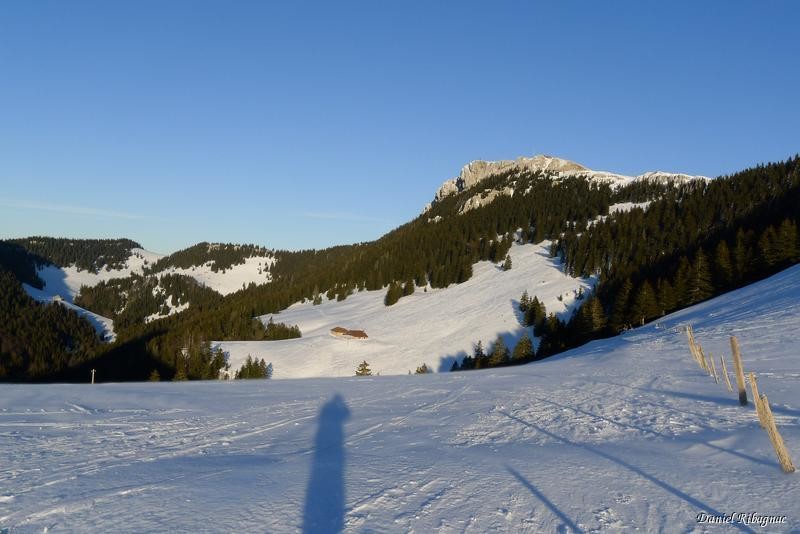 Depuis Le Sollier, vue sur Le Chasseron