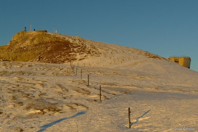 Coucher de soleil sur le Chasseron