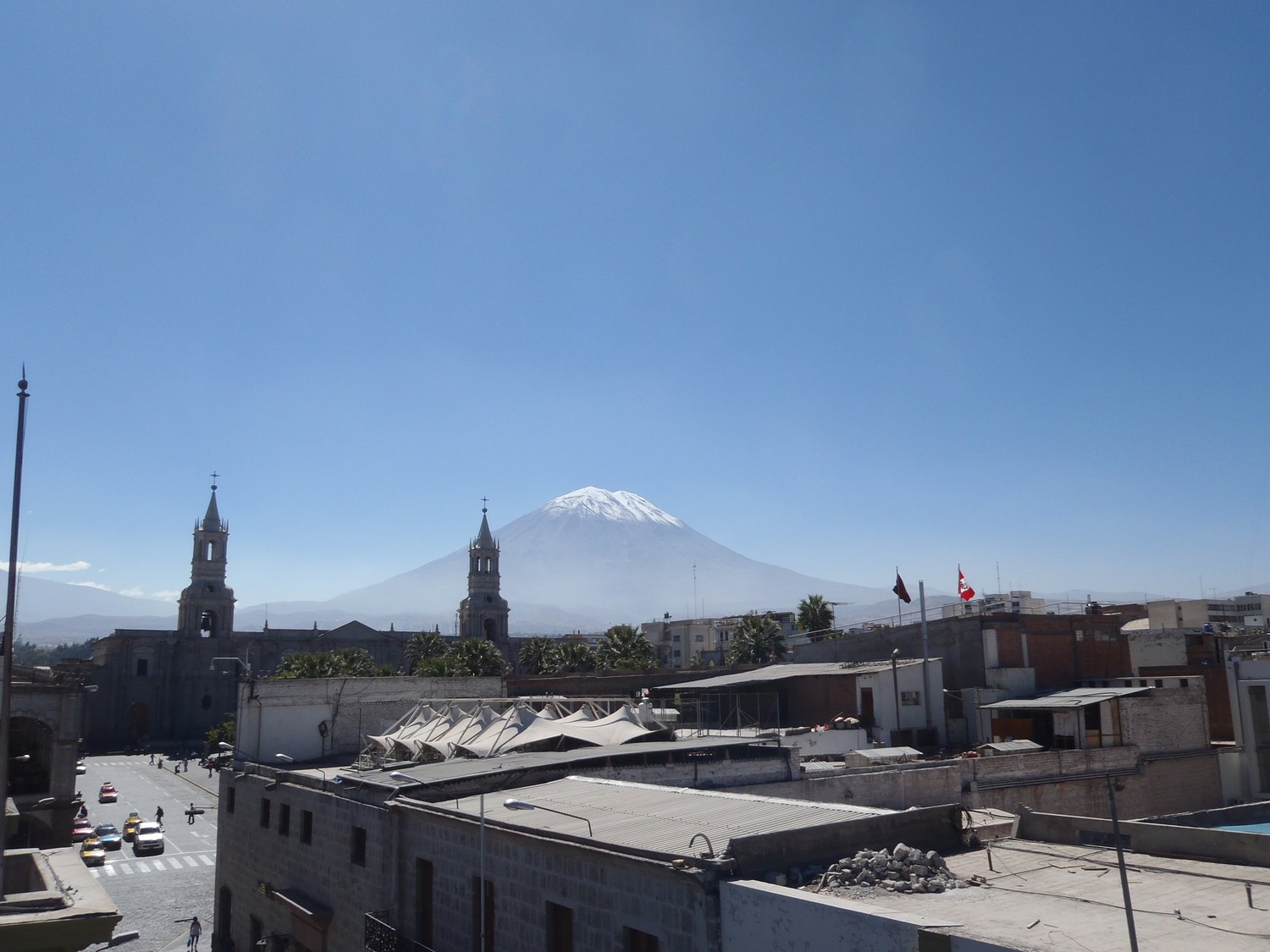le misti depuis mon hotel a arequipa