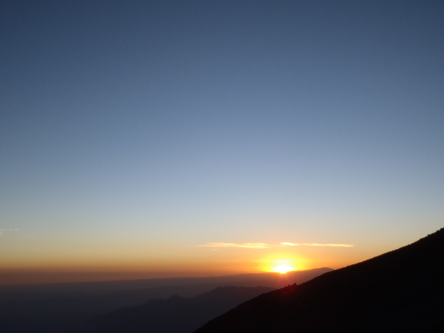 sur le misti le soleil reste tard
